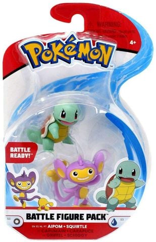 Figurine - Pokemon - Two Pack Capumain Et Carapuce